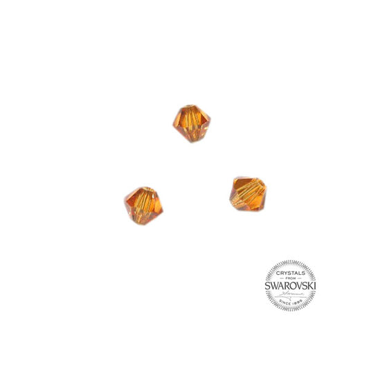 Topaz Swarovski bicone bead 4 mm