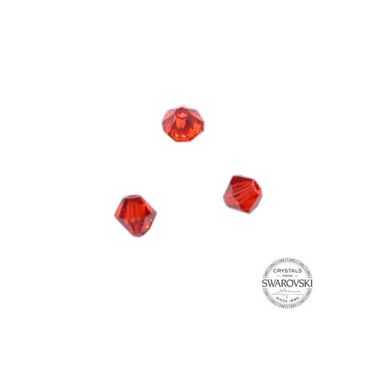 Indian red Swarovski bicone bead 4 mm