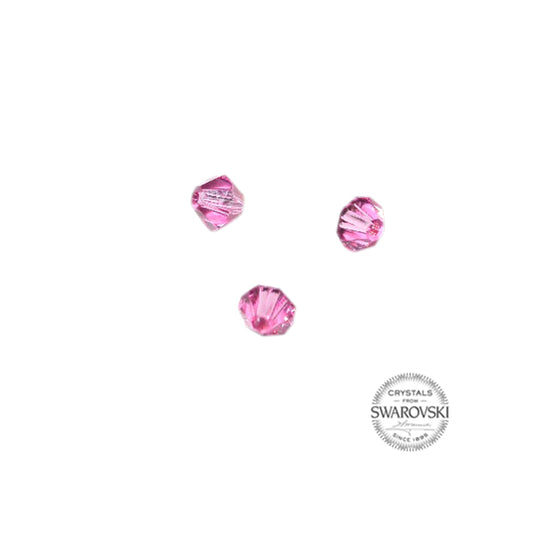 Rose Swarovski bicone bead4 mm