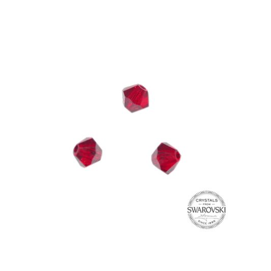 Red Swarovski bicone bead 4 mm