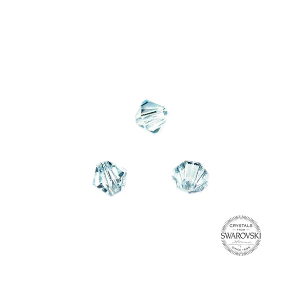 Ijs blauwe Swarovski bicone bead 4 mm