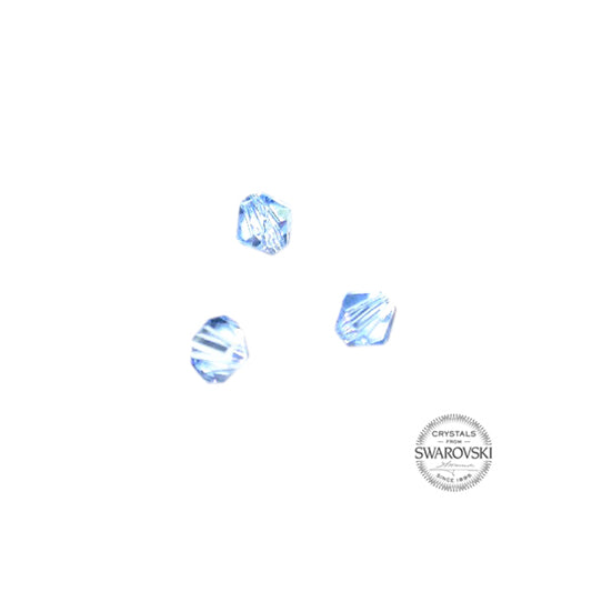 Aquamarine Swarovski bicone bead 4 mm