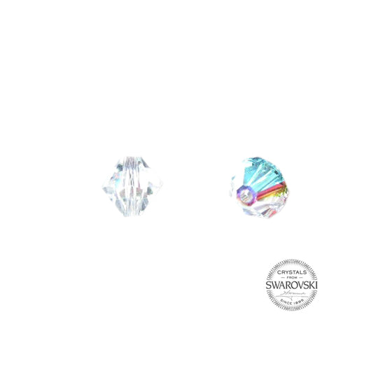 Crystal AB Swarovski bicone kraal 6 mm