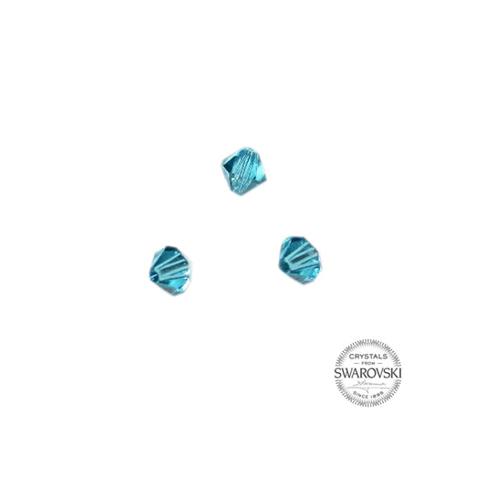 Turquoise Swarovski bicone bead 4 mm