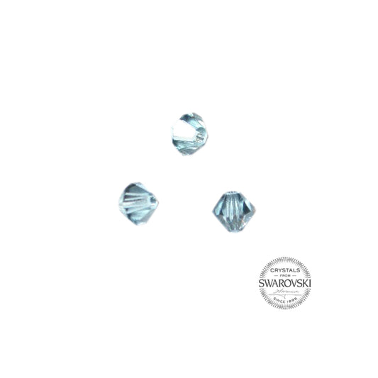 Blauw grijze Swarovski bicone kraal 4 mm