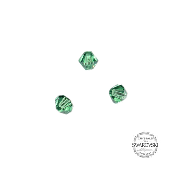 Light Emerald Swarovski bicone bead 4 mm