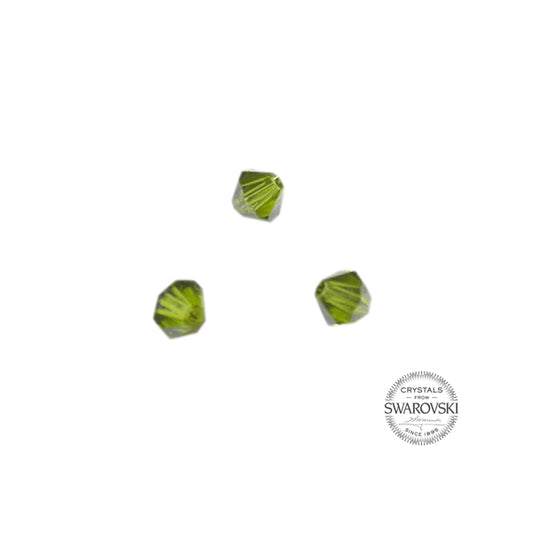 Olive Swarovski bicone bead 4 mm