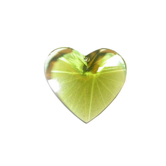 Green polyester heart