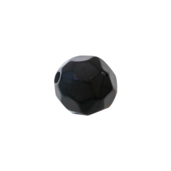 Black polyester bead