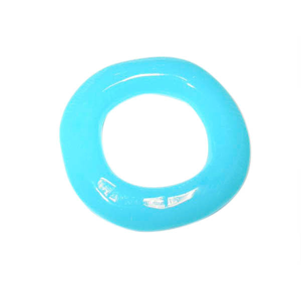 Turquoise polyester ring