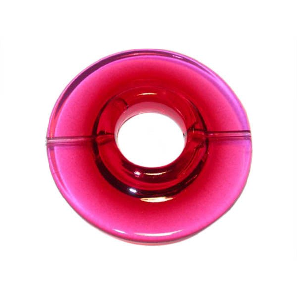 Red polyester donut