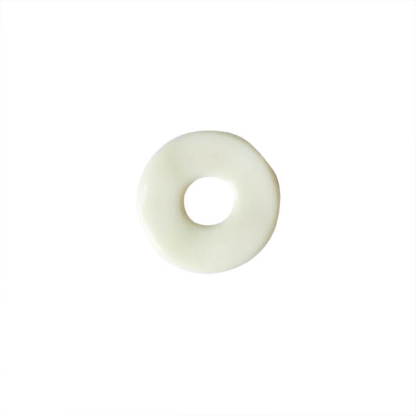 Cremekleurig polyester ring