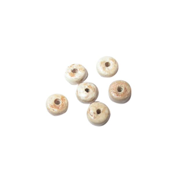 Small Beige bone bead