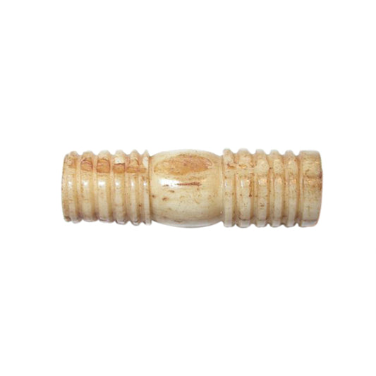 Cream bone bead with decoration