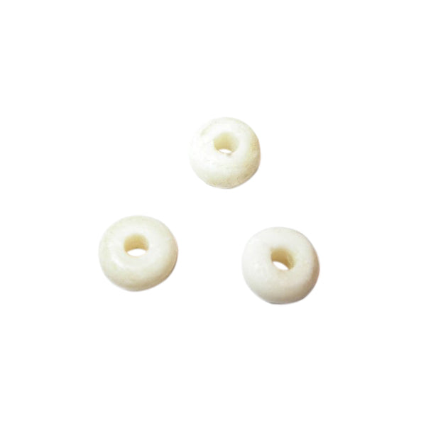 Cream coloured bone bead