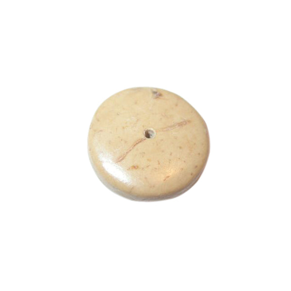 Cream coloured bone bead