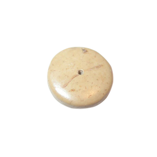 Cream coloured bone bead