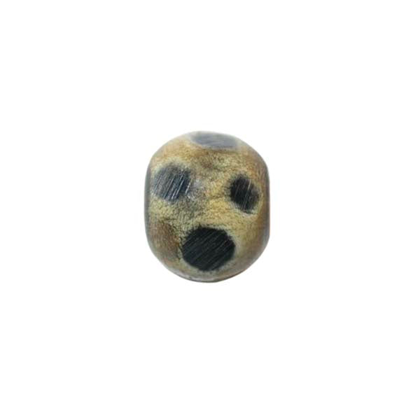 Round wooden bead with dots