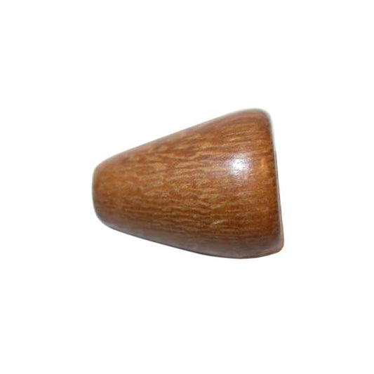 Brown wooden cone