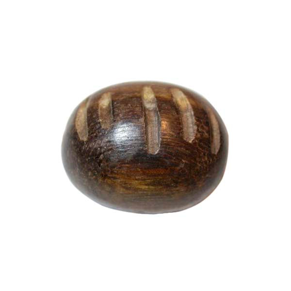 Brown wooden bead