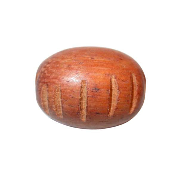 Brown wooden bead