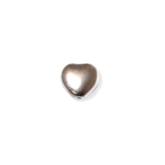 Pearl Beige, heart 8 mm