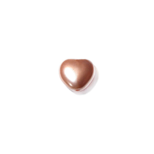 Pearl Sandy Brown, heart 8 mm