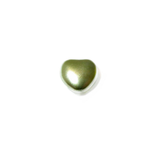 Pearl Sea green, heart 8 mm