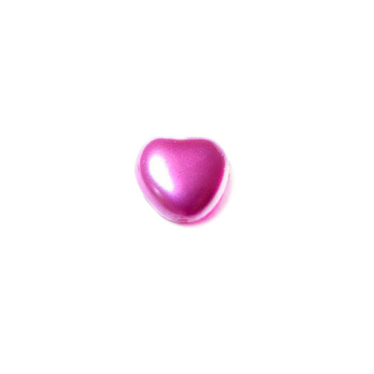 Pearl Fuchsia,  heart 8 mm