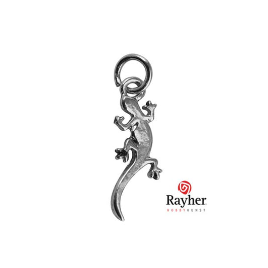 Silver colored metal deco hanger Salamander