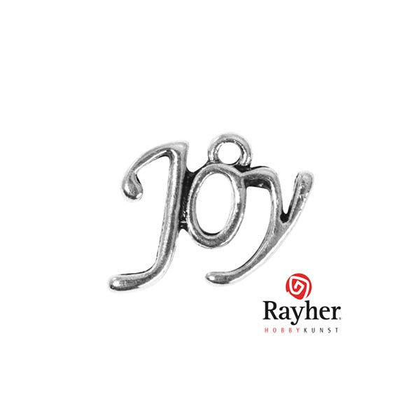 Zilverkleurige metalen Hanger Joy