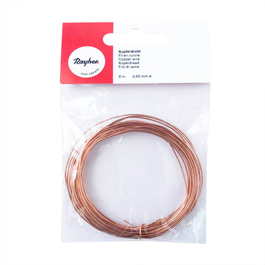 Copper wire 0,8 mm from Rayher