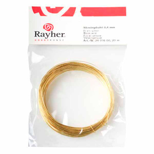 Messing wire 0,4 mm from Rayher