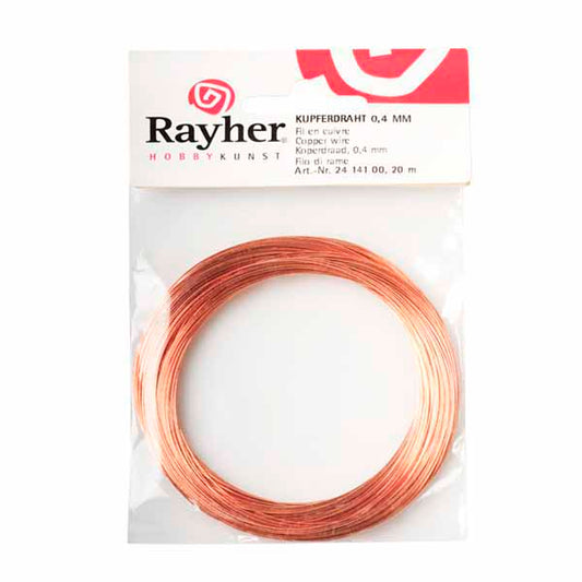 Copper wire 0,4 mm from Rayher