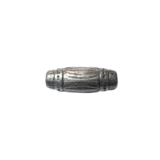 Oxidized Silver coloured bead with metal coating