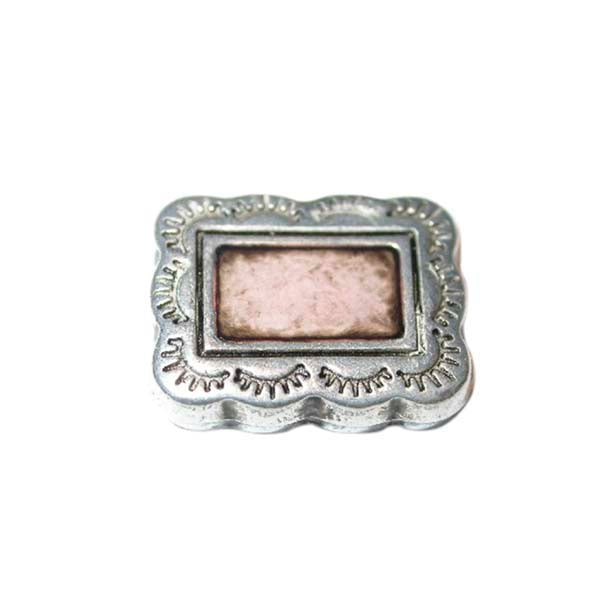 Bead with metalcoating filled with light pink epoxy