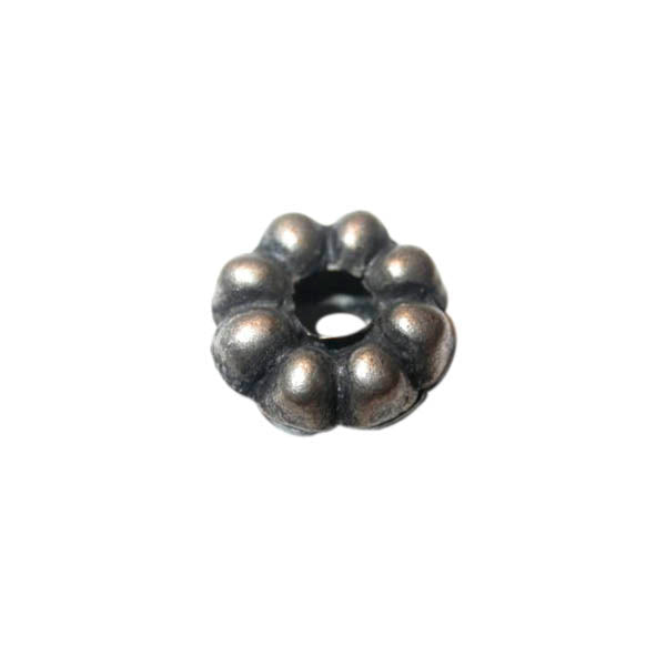 Indian metal bead with big hole of 5 mm