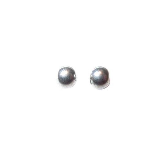 Silver colored, metal round bead