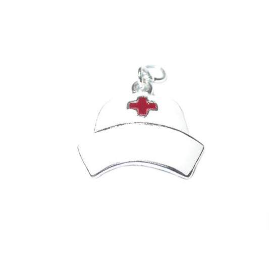 Nurse hat charm made of metal