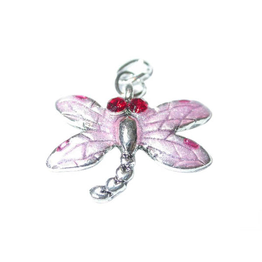 Light Pink Butterfly Charm made of metal