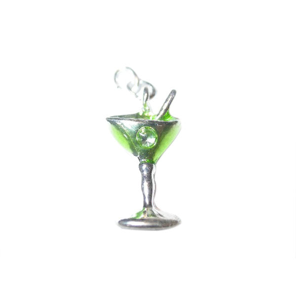 Cocktail bedel van metaal met groen