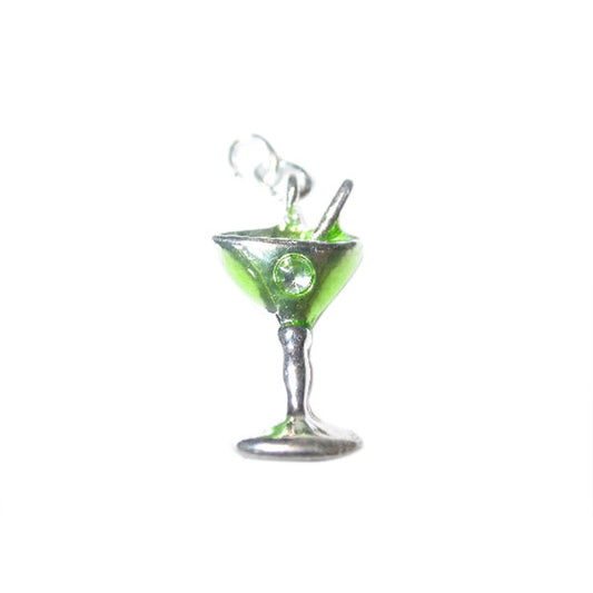 Cocktail bedel van metaal met groen