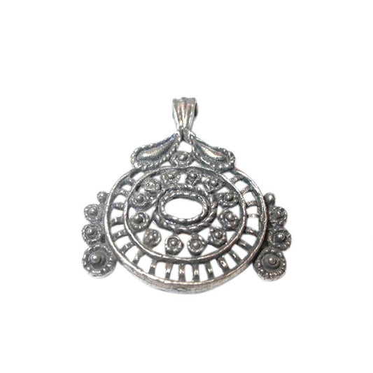 Old- silver colored, decorated pendant