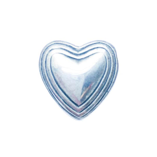 Metalcolored hanging heart