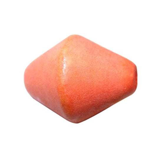 Orange wooden bead