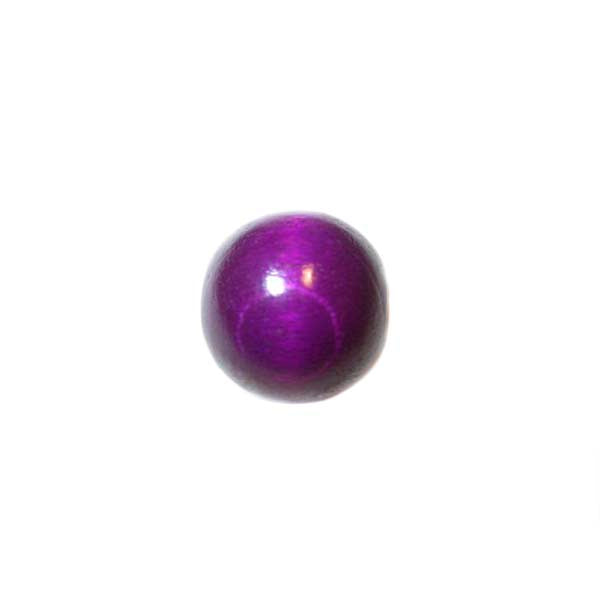 Purple, round wooden bead