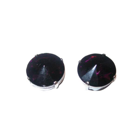 Amethyst colored chaton 14 mm