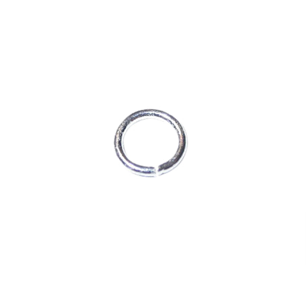 Silver colored jump ring 9 mm