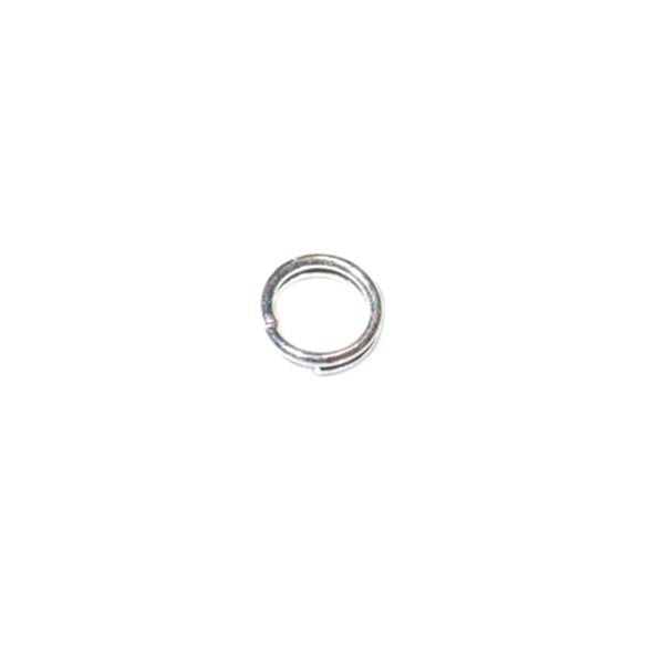 Silver colored Split ring 6 mm