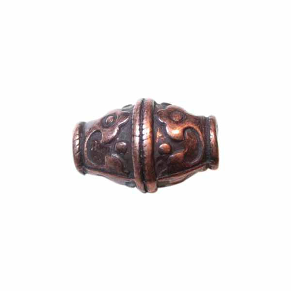 Copper colored bead with big hole 4 mm